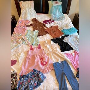 21 Piece 4T toddler girls clothing & swim lot - good condition